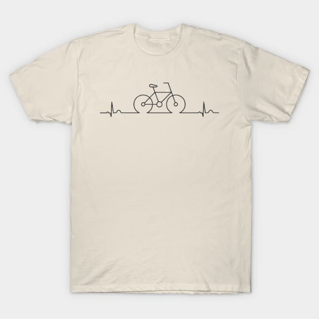 Bicycle heart rate T-Shirt by Blik's Store